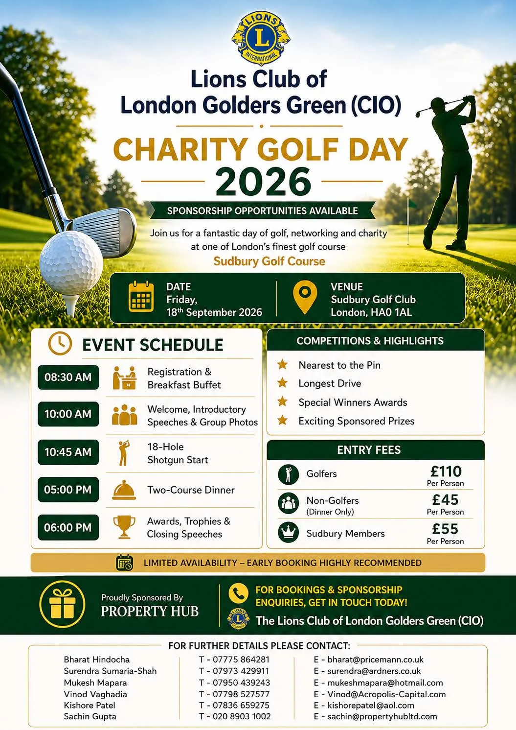 Our Annual Charity Golf Day 2026