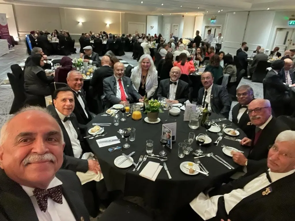Guests taking part in a community charity quiz night